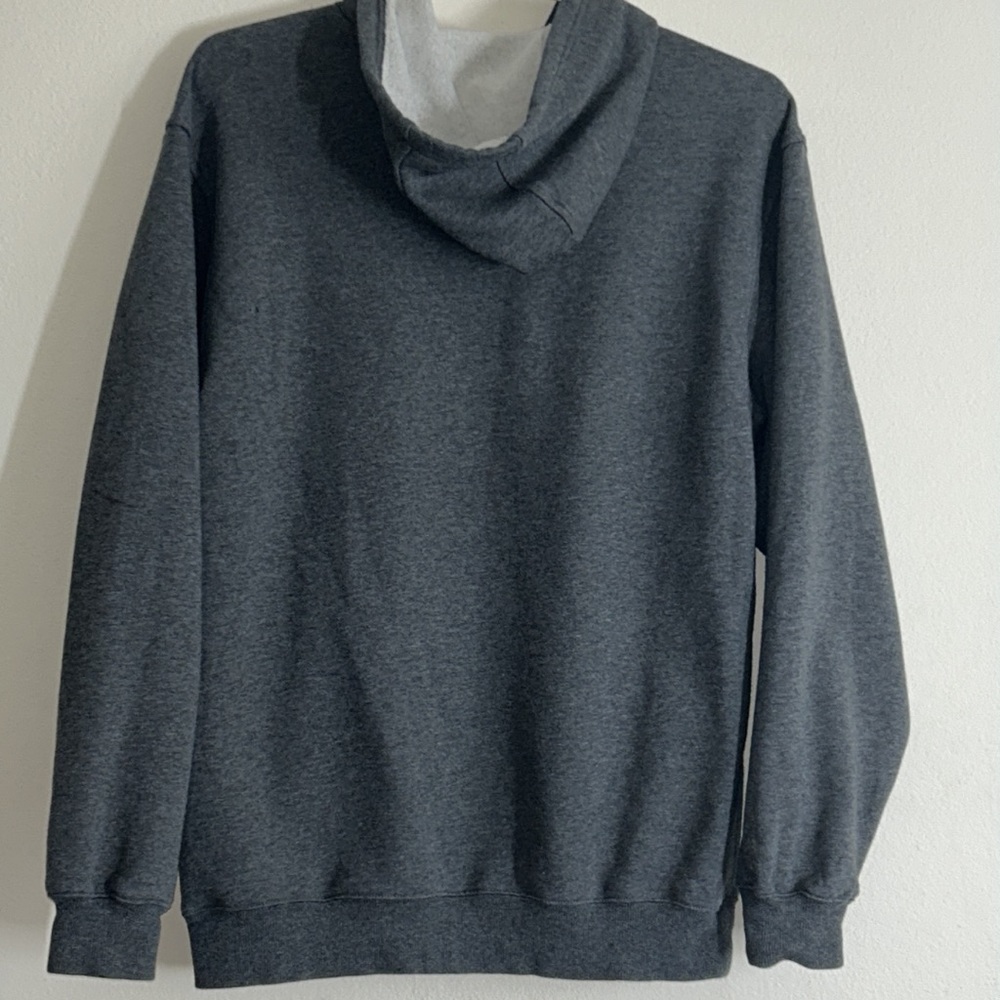 Adidas Gray Fleece  Long Sleeves Pullover Hoodie - Picture 7 of 17